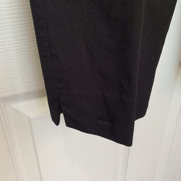 Talbots Chatham Ankle Pants Womans 16 Black Cotton Stretch Pockets Side Zip prep - Picture 6 of 10